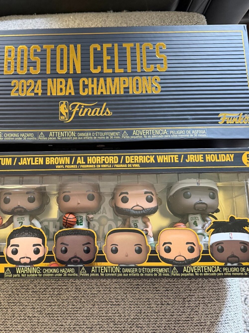 Funko Pop Boston Celtics 2024 World Champs! Sealed Tatum Brown White Jrue Horfor